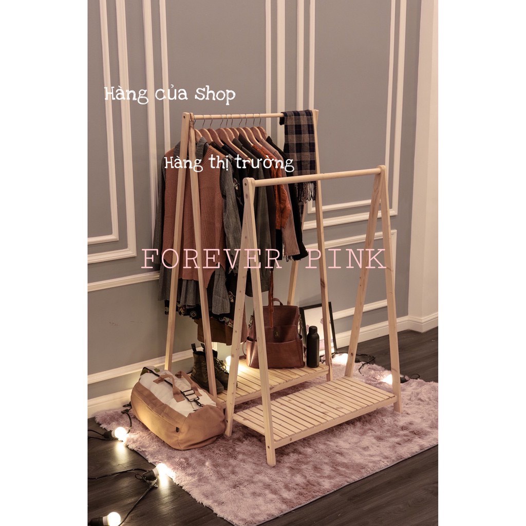 Giá Treo Quần Áo Chữ A 1 Tầng Gỗ Thông Nhập Khẩu Mỹ - Bảo Hành 1 năm 1 đổi 1 - A Hanger 1FM - Nội thất decor Family