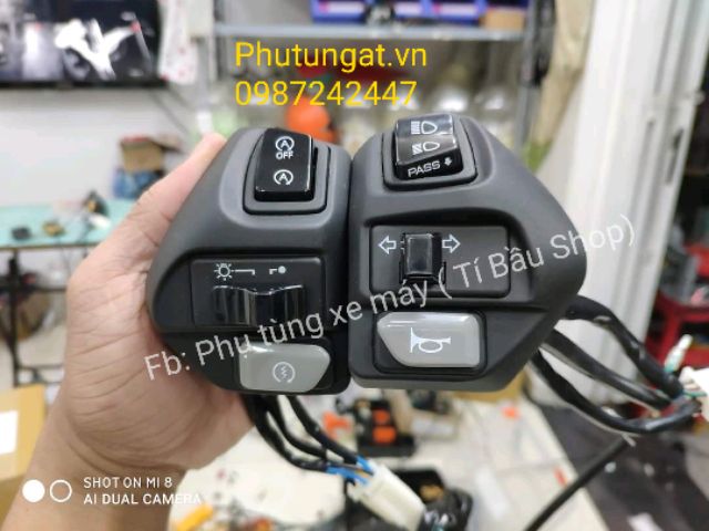 CÙM CÔNG TẮC NVX CHÍNH HÃNG GẮN EX135, NOUVO, LUVIAS, NVX..