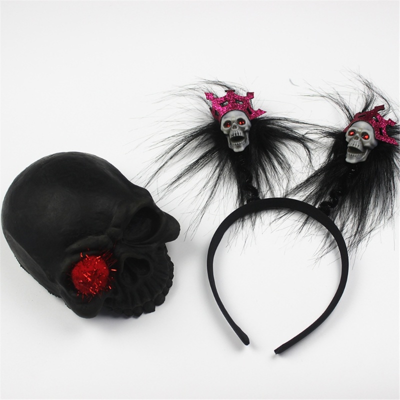 Flgo Băng Đô Hóa Trang Halloween Hình Đầu Lâu