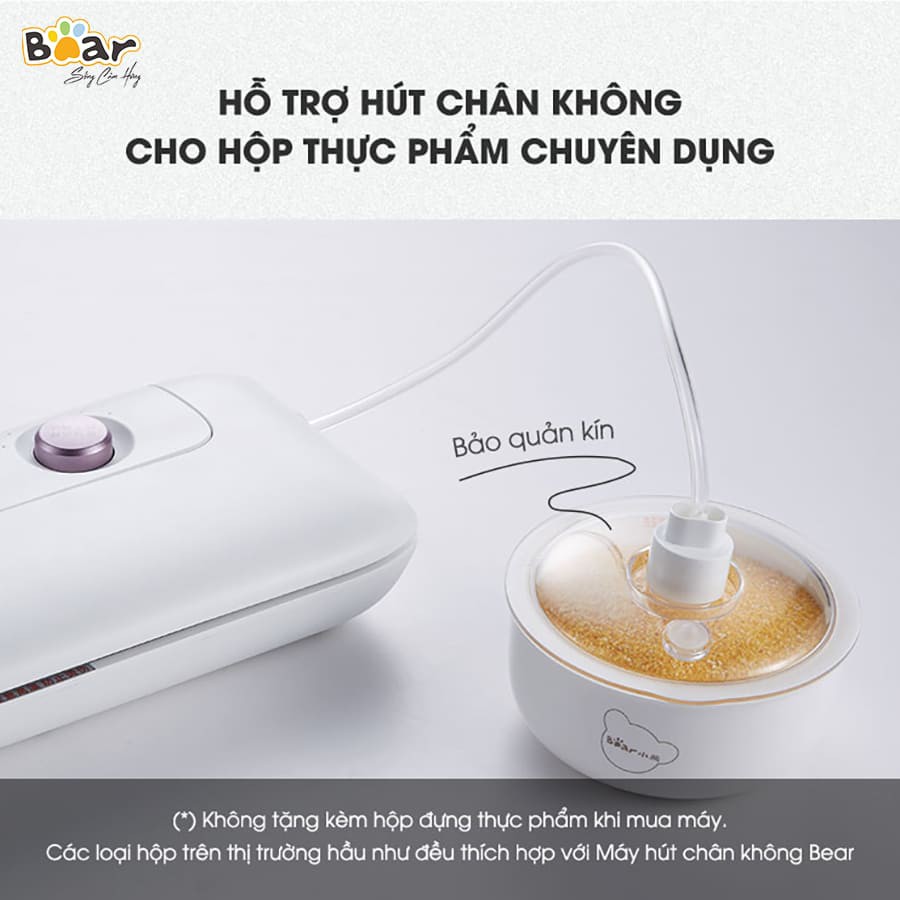 Máy hút chân không Bear FKJ-A01F1 Hút chân không và hàn miệng túi hàng chính hãng bảo hành 1 năm