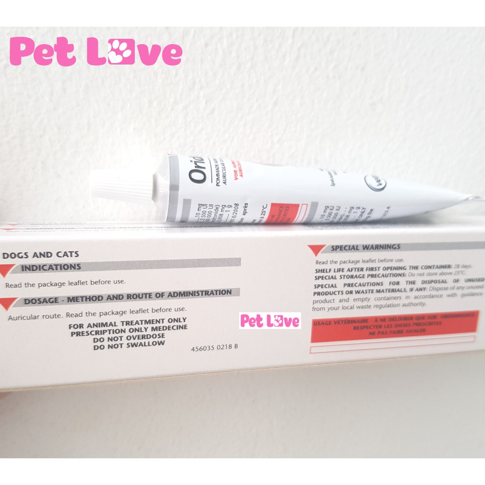 ORIDERMYL CHỮA VIÊM TAI CHÓ MÈO (VETOQUINOL, PHÁP)