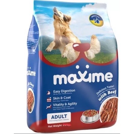 Thức ăn hạt khô cho chó Maxime Puppy/Adult túi 1,5kg