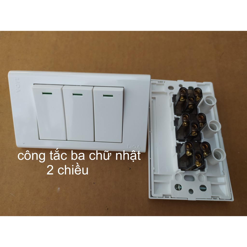 CÔNG TẮC  BẢN NHÕ CHỮ NHẬT 2 CHIỀU LiOA.