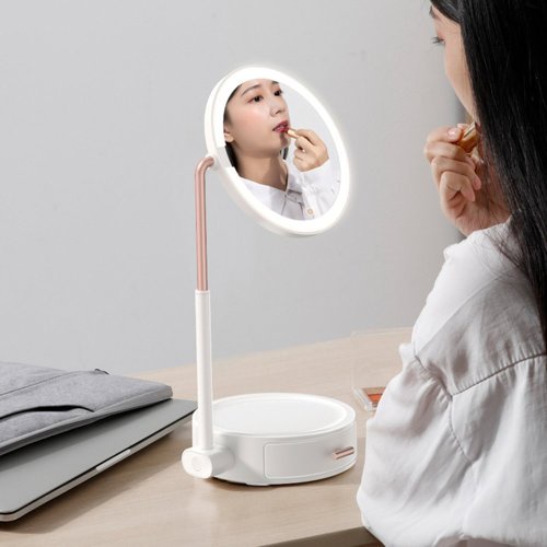 Gương LED Để bàn, Gương LED treo tường nhà tắm, bàn trang điểm phòng ngủ, cảm ứng tắt mở tiện lợi, đèn LED trắng