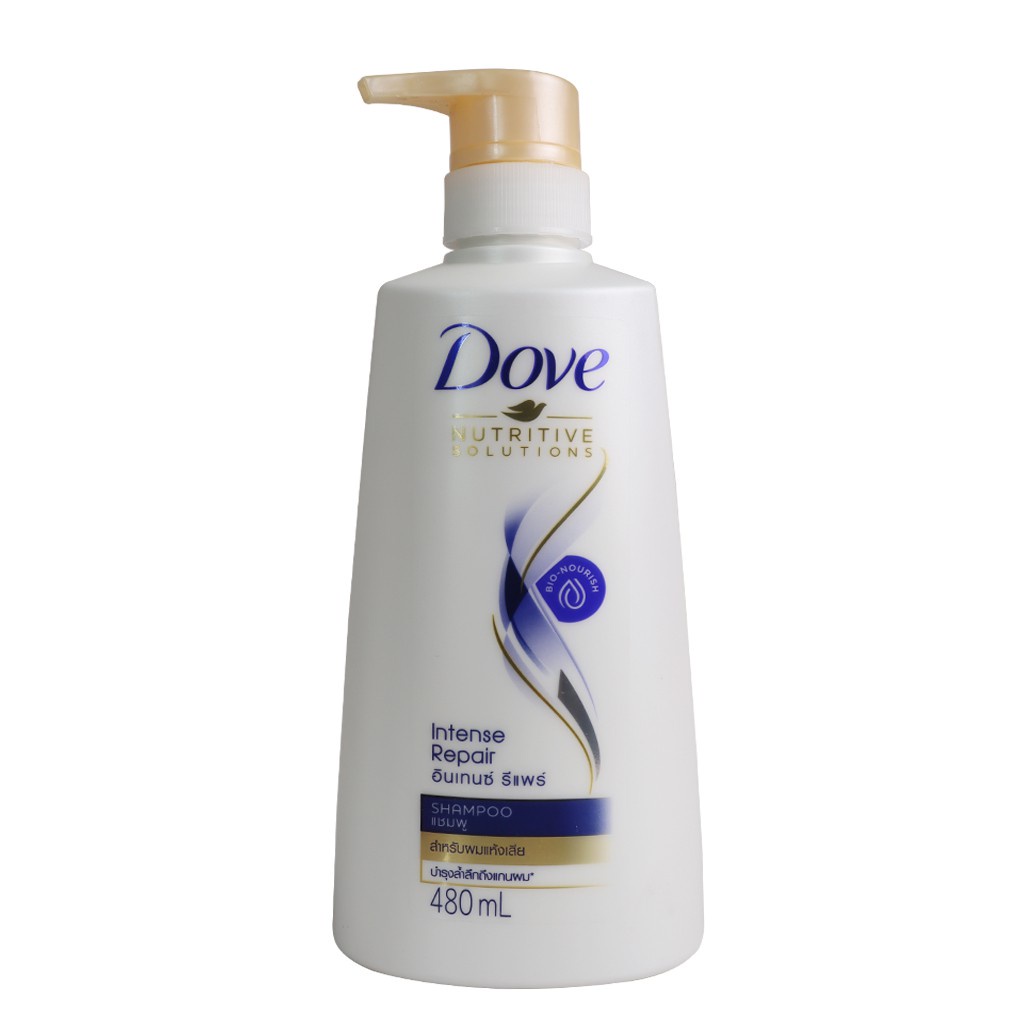 Dầu gội phục hồi tóc khô DOVE Thái Lan 450ml - chai màu trắng - Intense repair hair conditioner