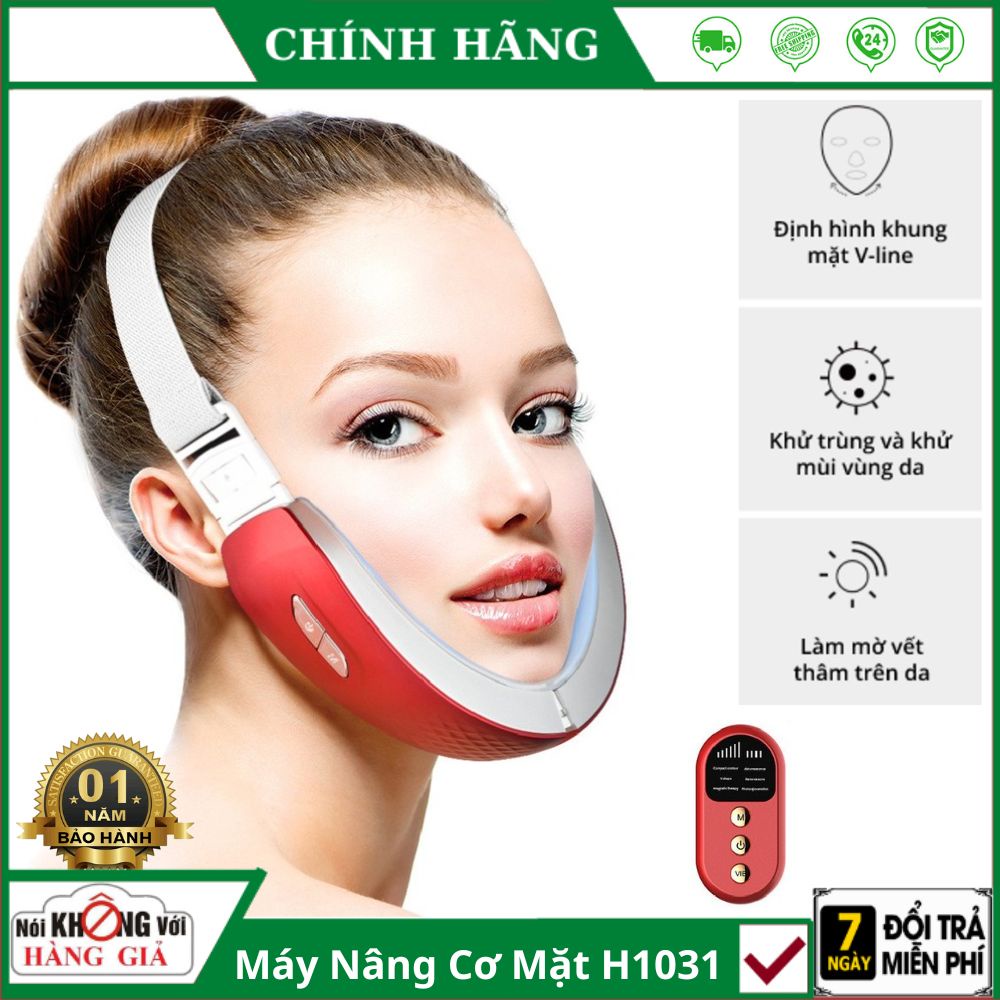 Máy xóa nọng cằm nâng cơ mặt vilne H1031 , massage mặt giúp trẻ hóa da công nghệ hàn quốc chuẩn spa , bảo hành 12 tháng