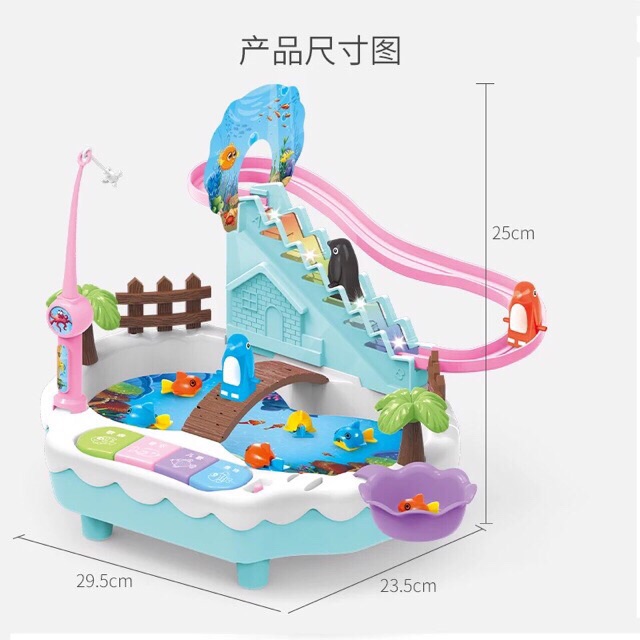 Đồ chơi câu cá,leo thang, đàn 3in1