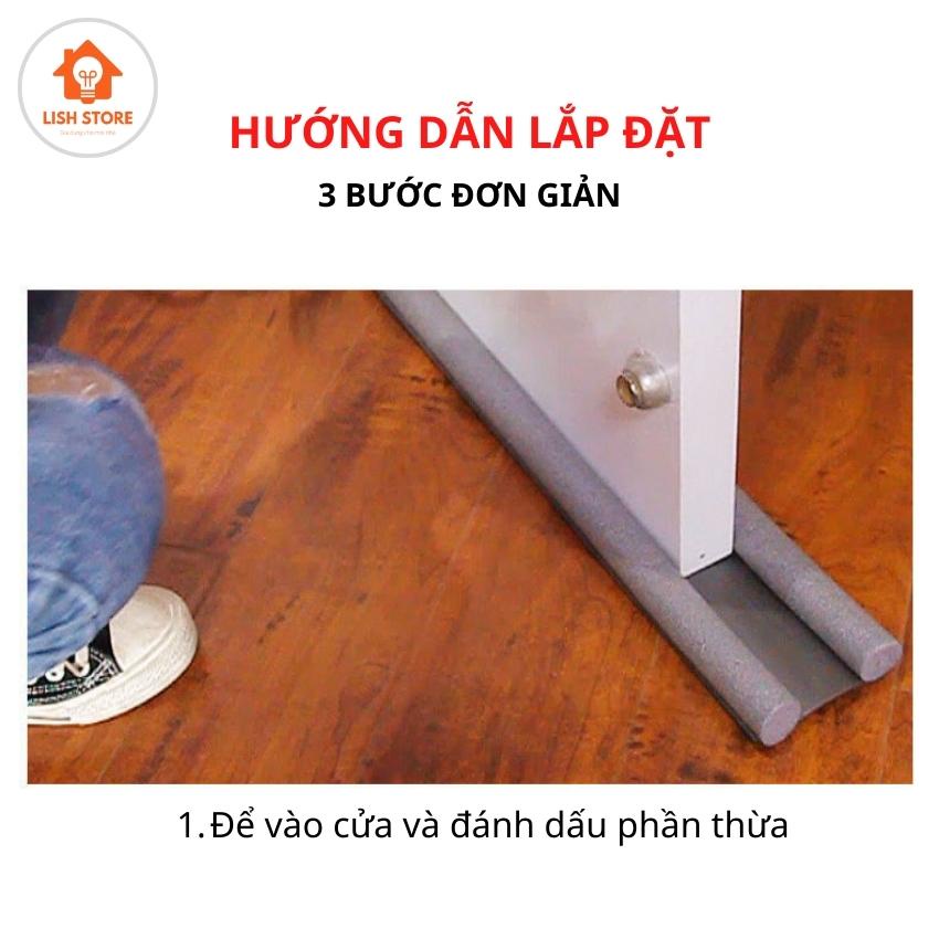 Ron Nẹp Đệm Chặn Khe Cửa Chống Côn Trùng Gió Lùa Tiếng Ồn Ánh Sáng Gió Điều Hòa Bụi Bận Tiện Dụng. LISH Store