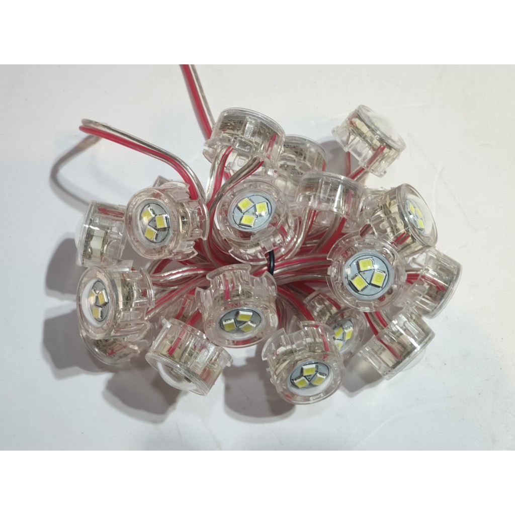 100 Bóng LED Đúc F20MM Full Màu 12V IC 1908