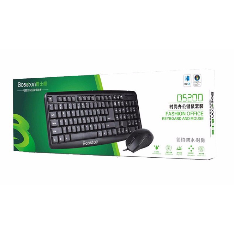 Combo Bàn phím + Chuột BOSSTON D5200 | BigBuy360 - bigbuy360.vn