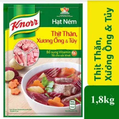 COMBO 2 gói hạt nêm Knorr Thịt thăn (xương ống&amp;tủy) 1800gX2