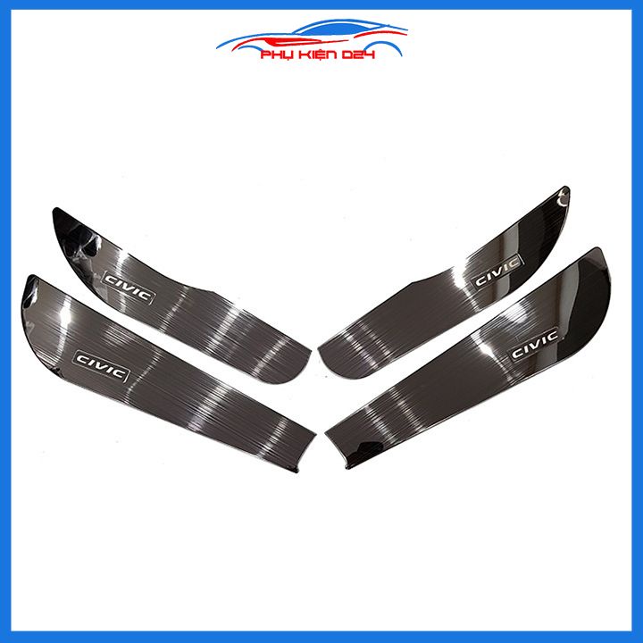 Bộ ốp tapli Civic 2016-2017-2018-2019-2020-2021-2022 vân Titan chống xước va đập khi mở cửa và làm đẹp xe