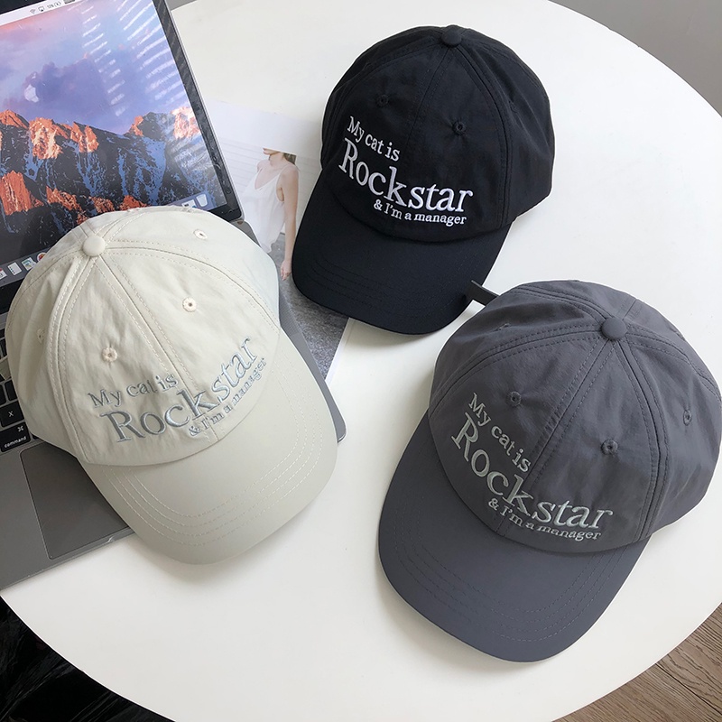 Mũ Lưỡi Trai Mềm Thêu Chữ my catis rockstar 22