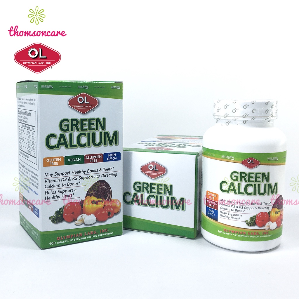 Bổ sung canxi hữu cơ green calcium nhập khẩu từ olympian labs mỹ lọ 100 - ảnh sản phẩm 6