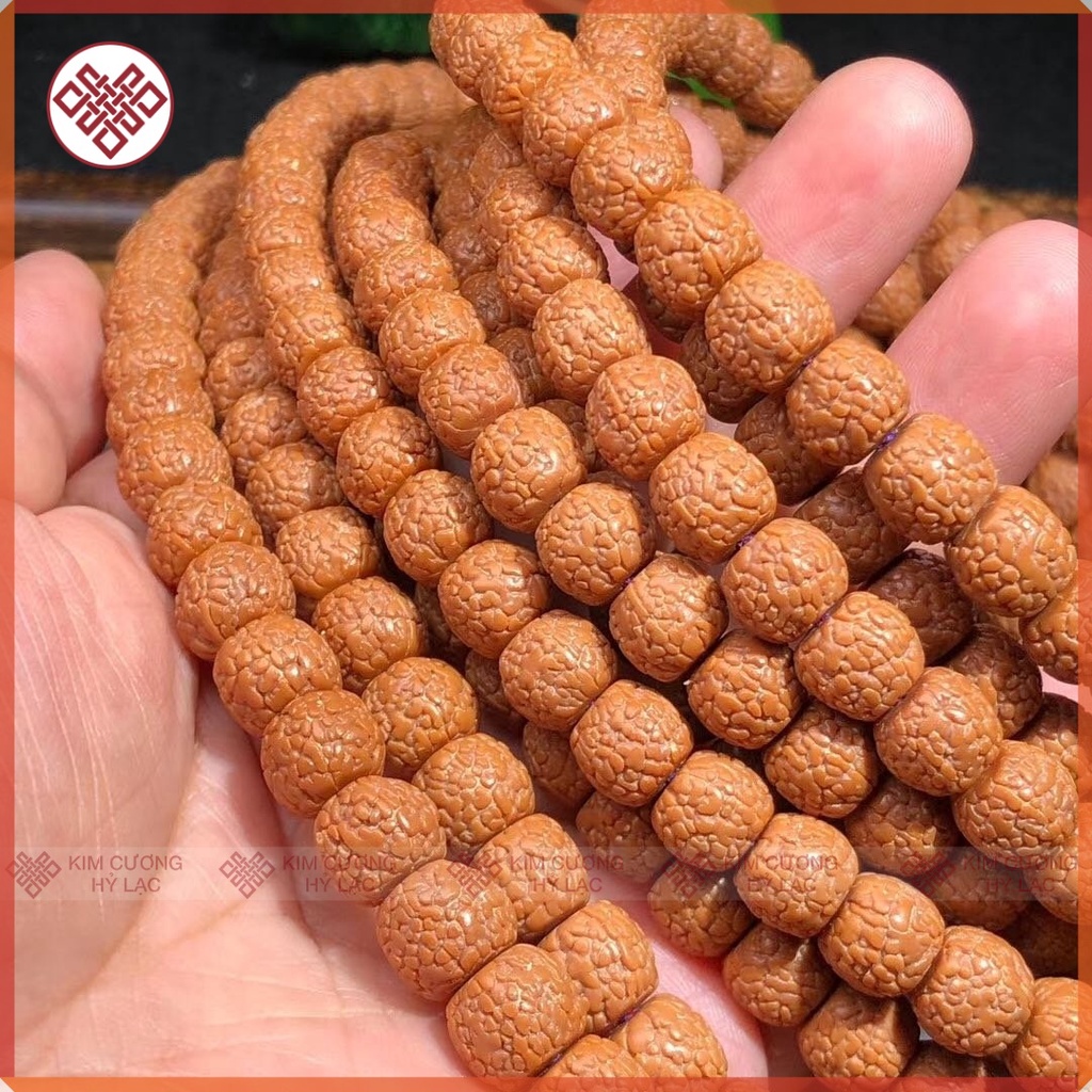 Chuỗi Đeo Tay, Vòng Phong Thủy 108 Hạt Bồ Đề Kim Cang [Kim Cương Hỷ Lạc] 9 Ly