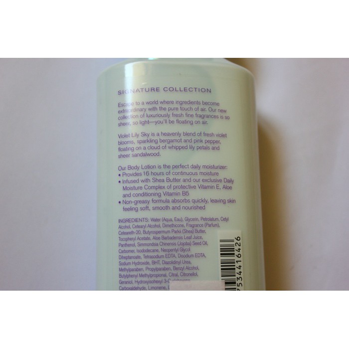 Dưỡng thể giữ ẩm da hương hoa oải hương Bath & Body Works Sky Violet Lily body lotion 236ml (Mỹ)