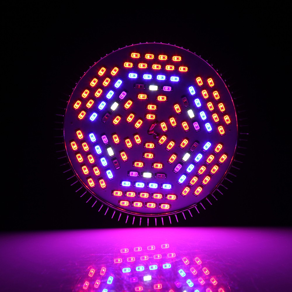 Đèn trồng cây, trồng rau trong nhà, Led grow lights 50W-E27, Đèn quang hợp cho cây