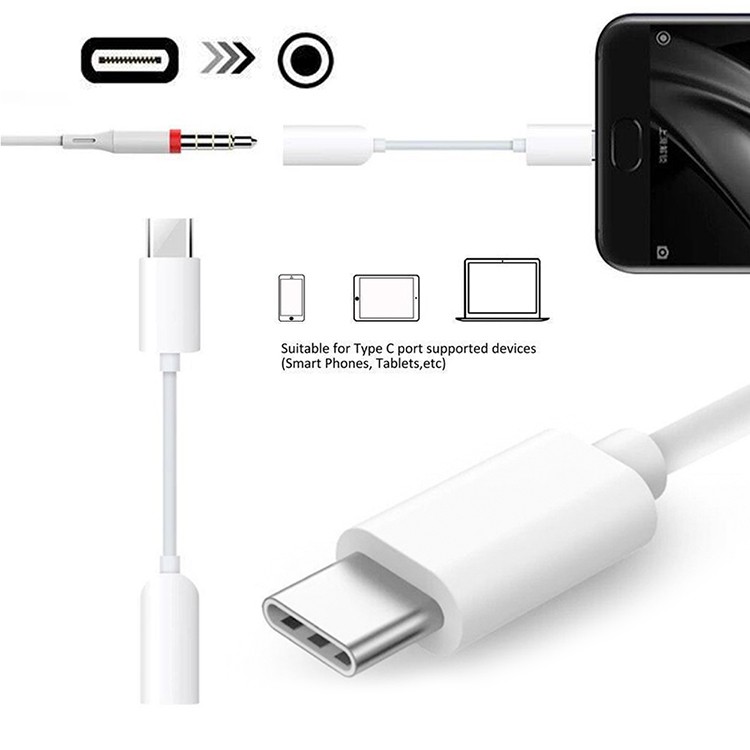 Cáp chuyển type c sang 3.5mm Samsung cho tai nghe jack chui tròn