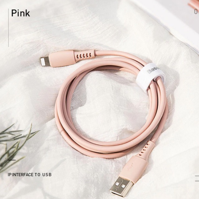 Cáp sạc Baseus Colorful Data Cable USB to Lightning dành cho iPhone sạc nhanh 2.4A, dài 1.2m, dây dẻo, màu sắc bắt mắt