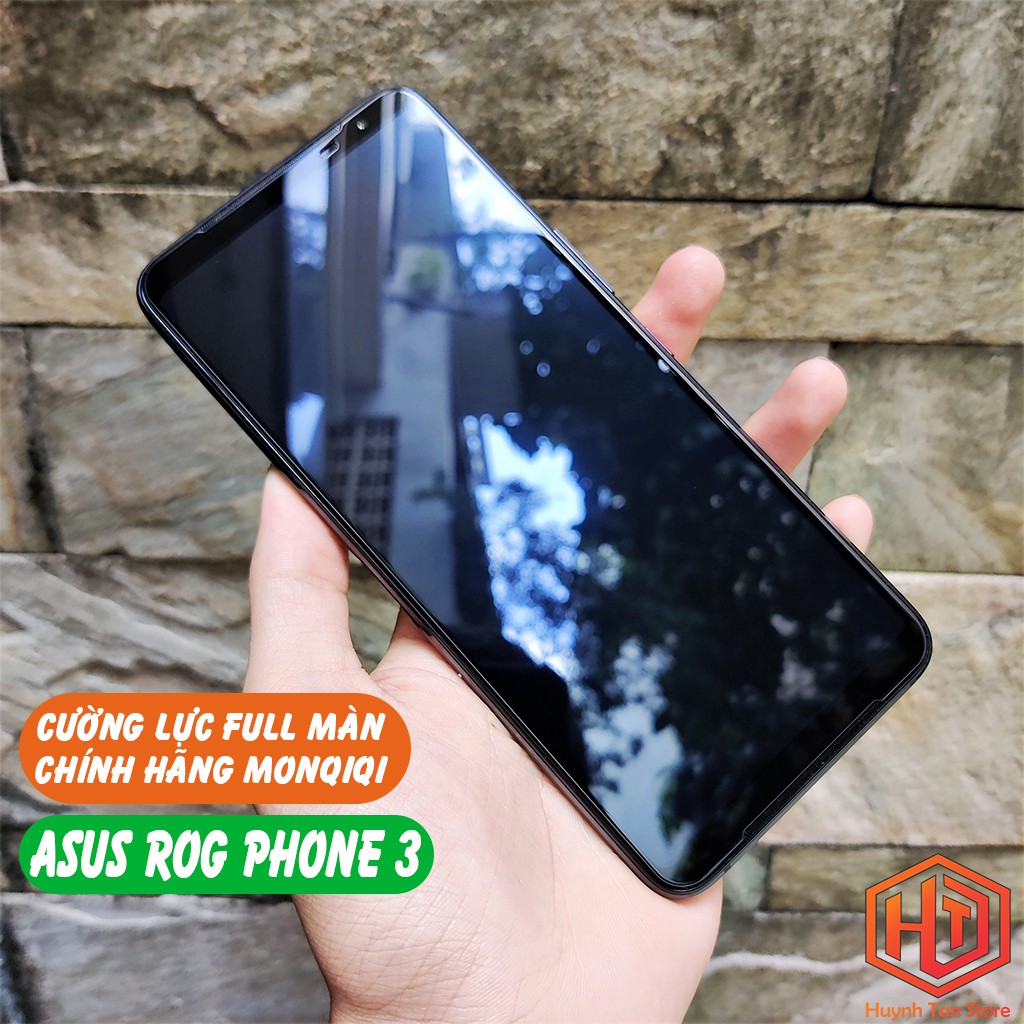 Kính cường lực asus rog phone 3 full màn viền mỏng không lẹm màn
