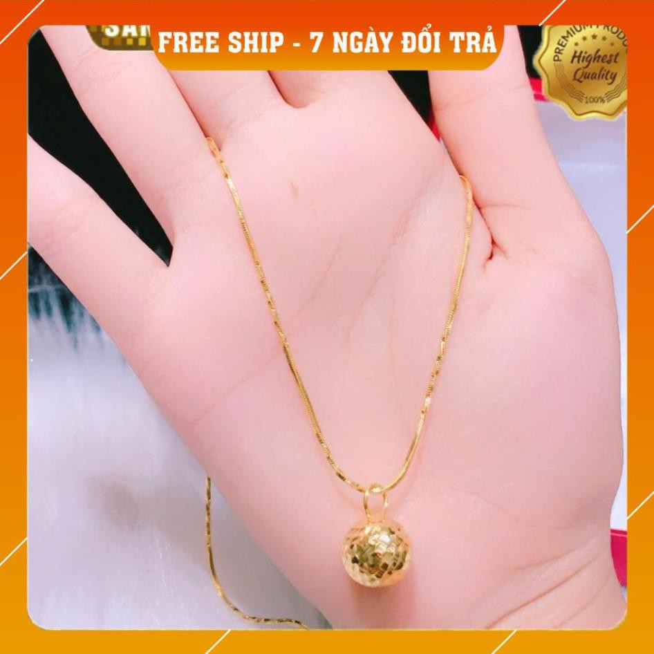 [ GIÁ SỐC ] Dây chuyền nữ trái châu khoen tròn mạ vàng 18k Gadoshop - đeo đi chơi siêu dễ thương