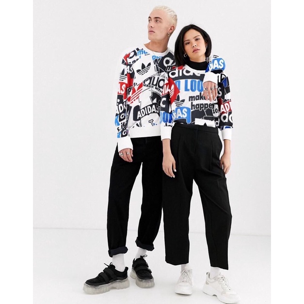 Áo Sweater Adidass valentine fom Unisex full tem tag