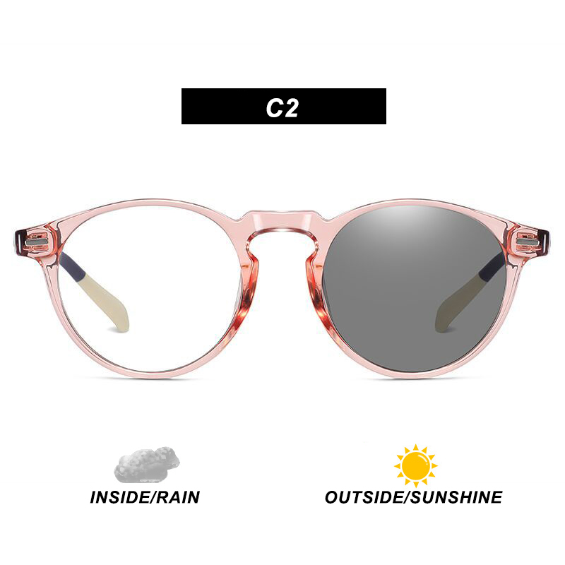 Mắt kính gọng tròn chống tia bức xa kiểu dáng thời trang phong cách retro dành cho nam