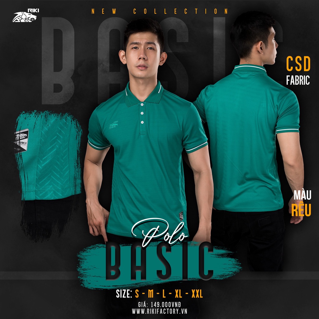 Áo Thun Thời Trang Nam Nữ - Áo Polo Chính Hãng Riki Basic - Mẫu Mới Nhất 2022