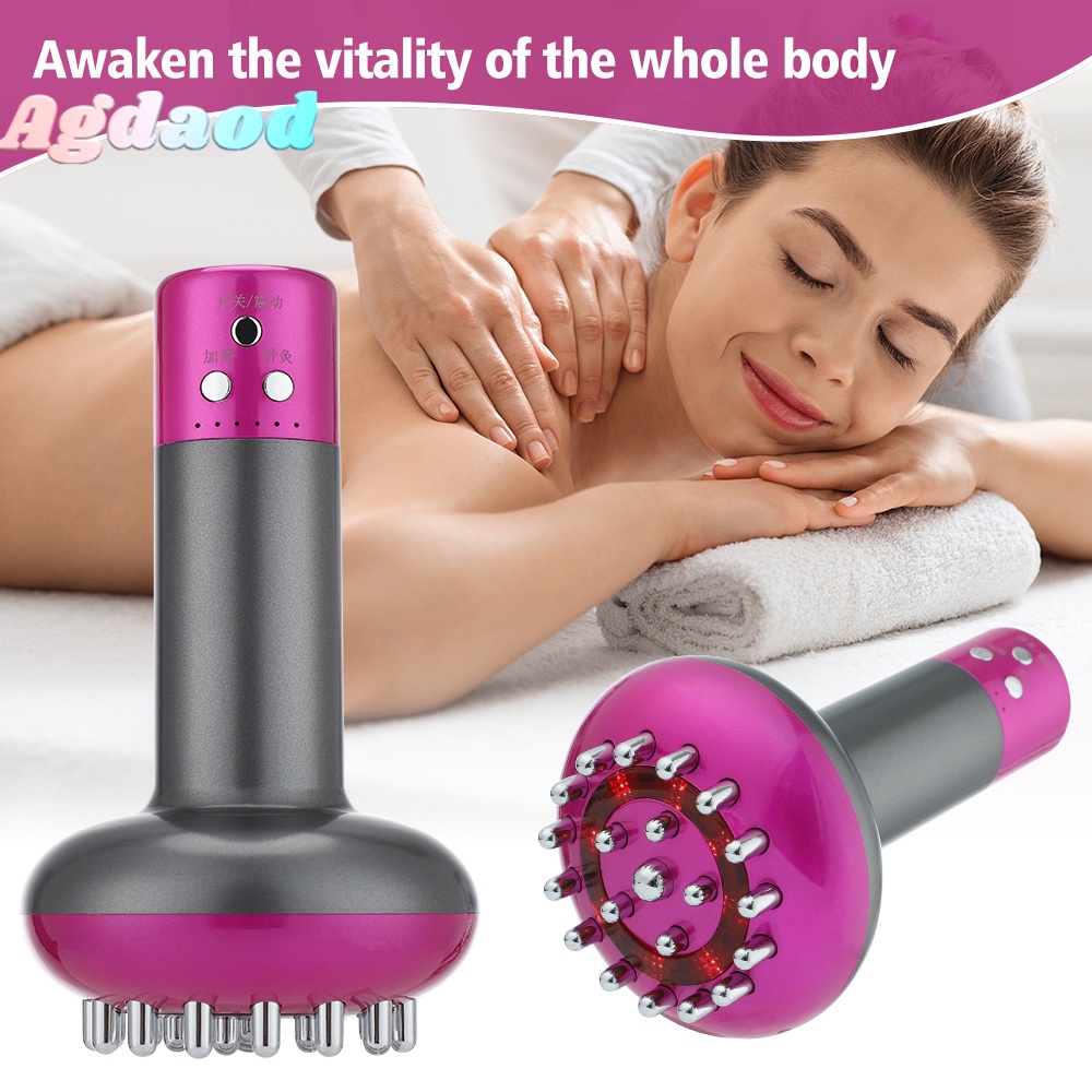 Bàn Chải Điện Massage Đốt Cháy Mỡ Thừa EMS 6 Tốc Độ Guasha Beauty Apparatus / Giảm Cân Chống Cellulite