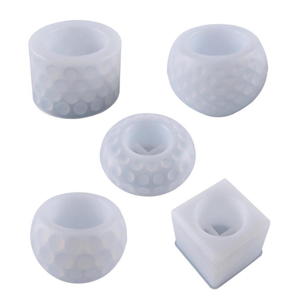 YNATURAL Khuôn Silicon Làm Giá Đỡ Nến Dập Nổi Hình Bát Đựng Nến DIY