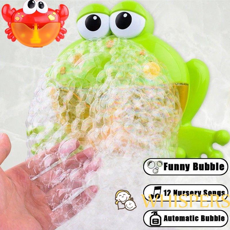Máy tạo bọt tự động có 12 bài nhạc hình chú ếch xinh xắn cho bé
