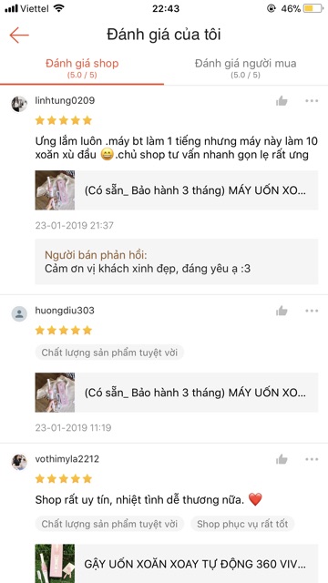 (Có sẵn) GẬY UỐN XOĂN XOAY TỰ ĐỘNG 360 VIVID &amp; VOGUE