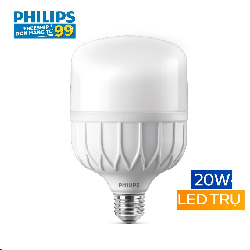 [Mã LIFE10K15 giảm 10K đơn 20K] Bóng đèn Philips LED TForce core 22W HB E27- Ánh sáng trắng/ Ánh sáng vàng