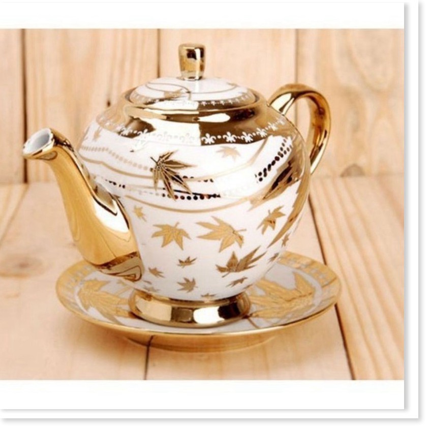 Bộ tách trà nhật nhũ vàng hoàng gia-Bộ tách uống trà cao cấp