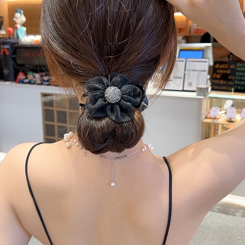 Kẹp Tóc Nơ Đính Đá 3 Phong Cách Hàn Quốc Cho Nữ