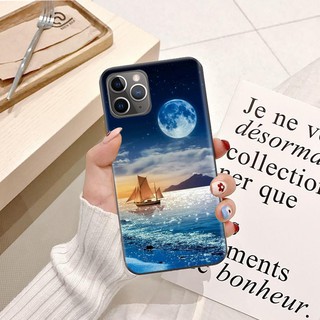 Ốp lưng iPhone XS Max Silicon dẻo hình Trăng Xanh