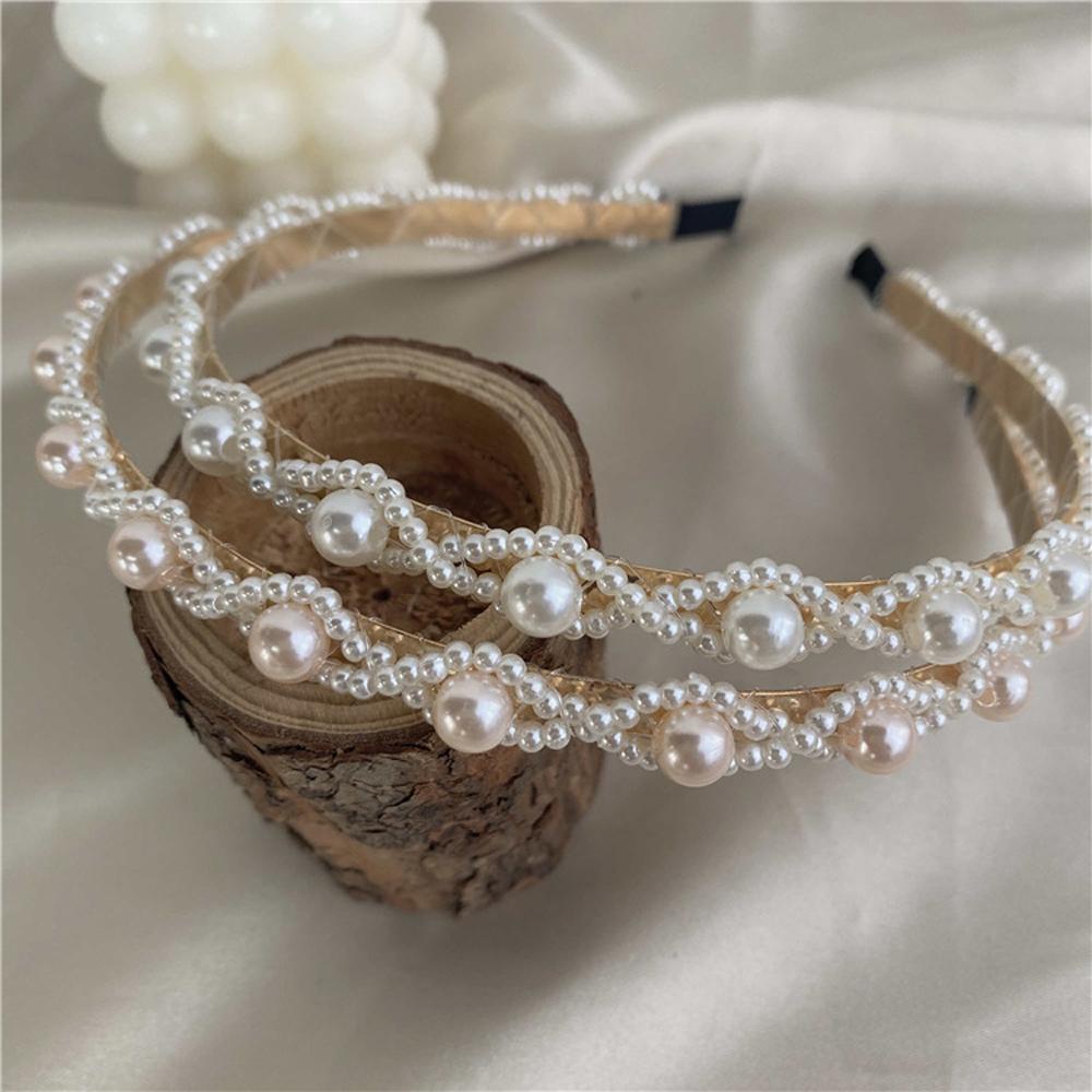 Băng Đô Bện Sợi Chéo Lấp Lánh Ngọt Ngào Cho Nữ Rửa Mặt