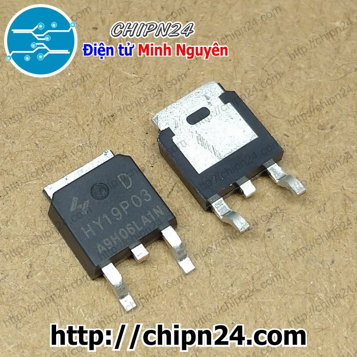 [1 CON] Mosfet Dán HY19P03 TO-252 90A 30V Kênh P (SMD Dán) (19P03)