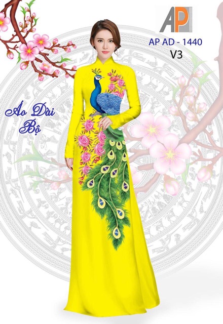 Vải áo dài con công