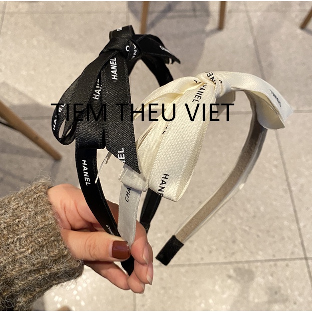 Bờm Cài Tóc Thắt Nơ Tiệm Thêu Việt Phong Cách Nhật Bản