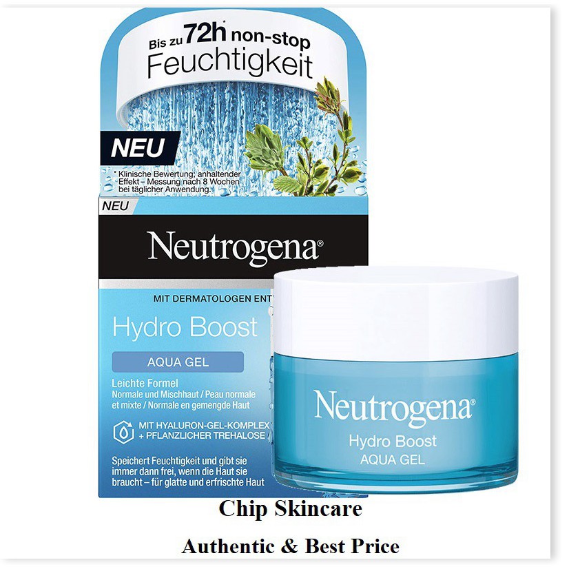 [Mã giảm giá mỹ phẩm chính hãng] Gel Dưỡng Ẩm Neutrogena Hydro Boost Gel Cream Và Neutrogena Aqua Gel / Water Gel Chip S