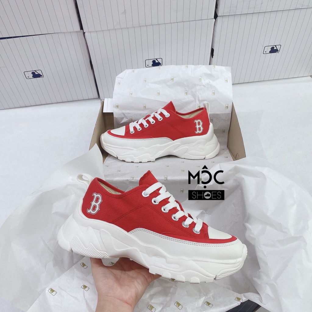 [CHÍNH HÃNG] Giày thể thao Sneaker MLB Chunky cố Thấp New York Yankees màu Đỏ