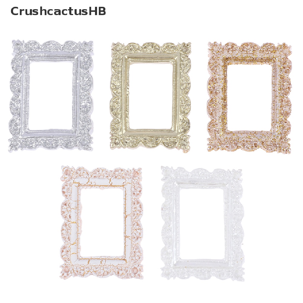 [CrushcactusHB] 1:12 Dollhouse Miniature Resin Photo Frame Simulation Furniture Decor Toys Hot Sell