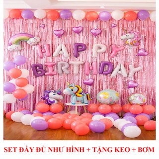 Set bóng trang trí sinh nhật theo chủ đề
