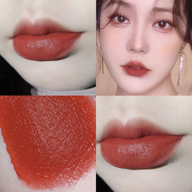 [Hot Sale] Air Lip Lacquer, Matte Finish, Velvet Lipstick, Lip Mud, No Fading No Stain on Cup, Student Party Style, Plain Face, Female, Cheap, Travel Essential