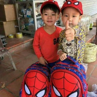 Balo nhện và mũ cho bé tiểu học