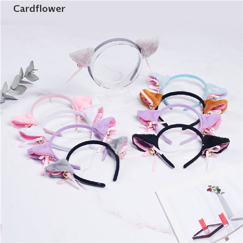 &lt; Cardflower &gt; Băng Đô Tai Mèo Lông Xù Hóa Trang Anime Cho Bé Trai Bé Gái