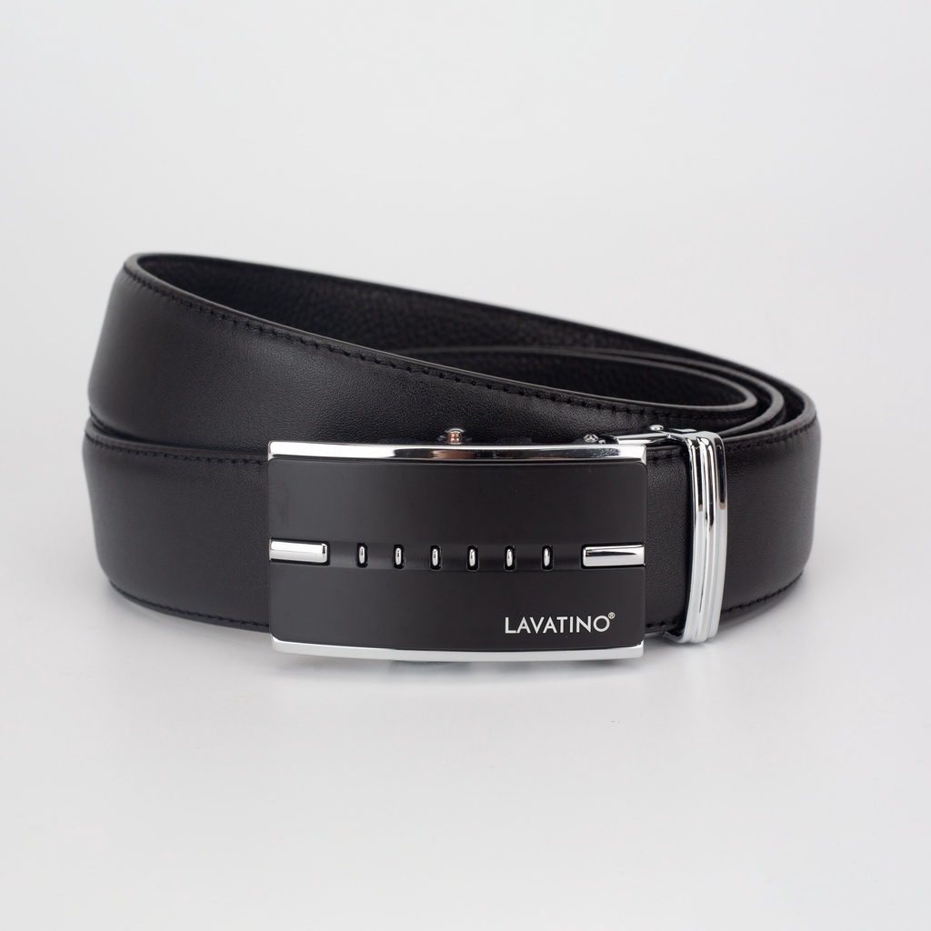 Thắt Lưng Nam Da Bò Thật Cao Cấp Hàng Hiệu Lavatino Khoá Tự Động Thiết Kế Sang Trọng TINO 08
