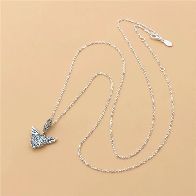 Charm treo cánh thiên thần đính đá bạc 925 ( vừa tất cả các vòng tay)