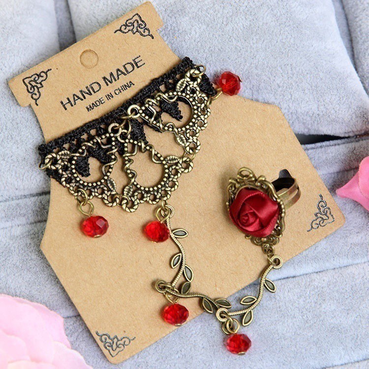 Vòng tay ren pha lê dây leo cổ điển nữ